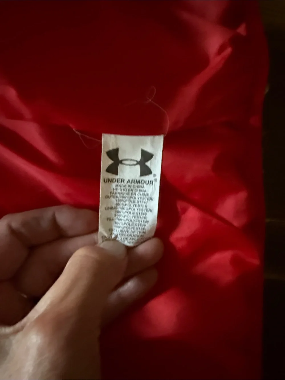 Under Armour Kids Gray Puffer Jacket with Red Lining EUC